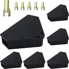 Mouse Bait Stations   6-Pack Locking Boxes with Keys, Child  Pet Safe for Indoo