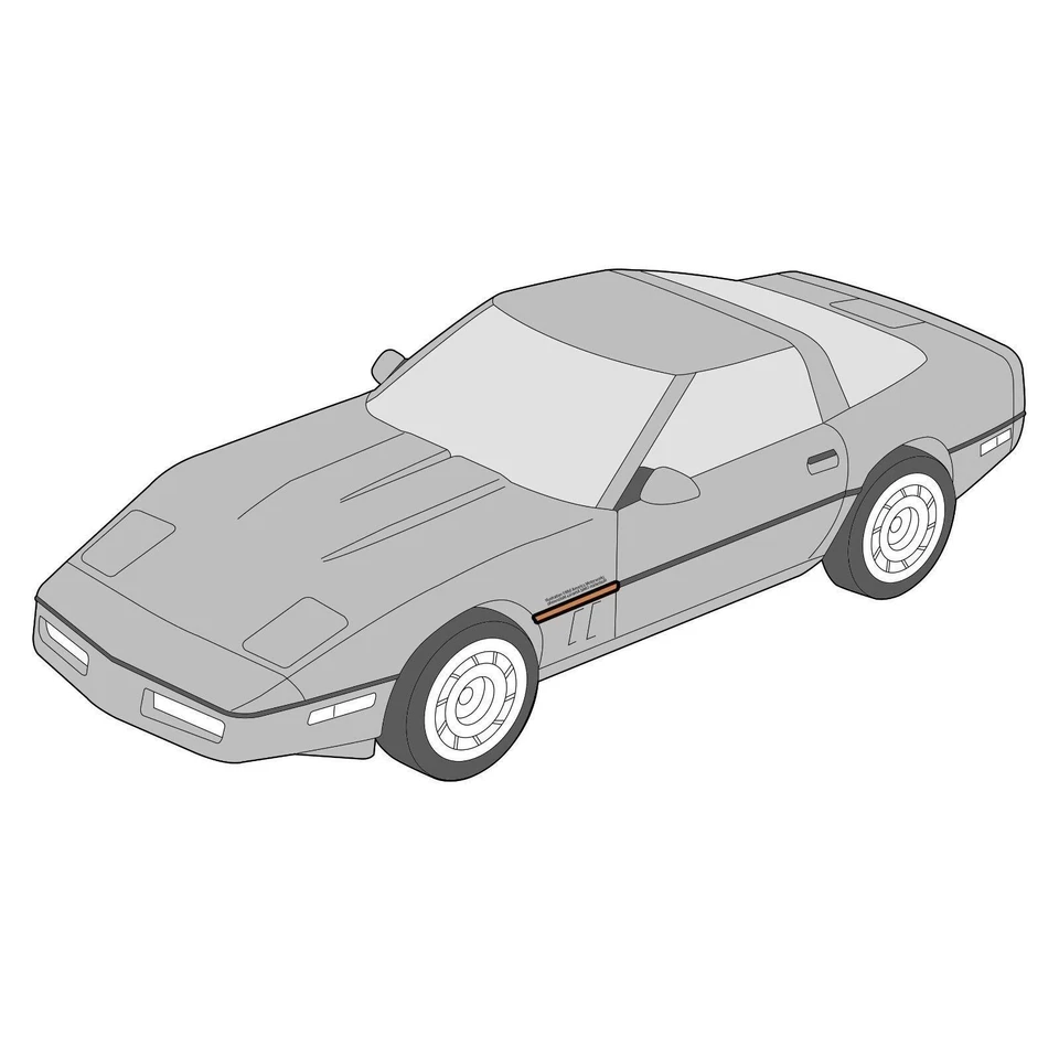 Moldagem por injeção de porta sintonizada LH restauração licenciada GM para 1985-90 C4 Corvette - Imagem 4 de 4