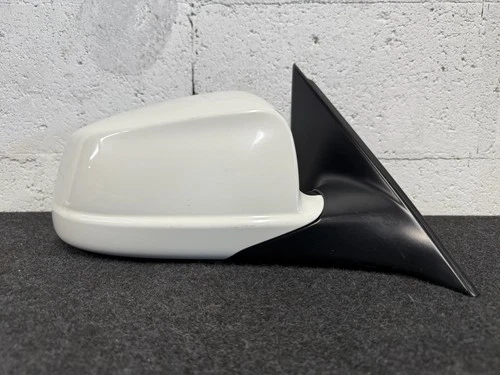 ✅ 12-13 BMW F10 535i Right Door Mirror Passenger Side View WHITE 300 OEM 3-PIN