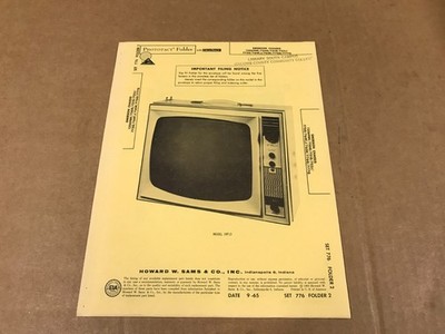 Vintage Photofact Folder - 776-2 - Emerson TV Chassis Model 120698K