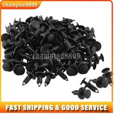 120x Bumper Fender Trim Panel Clip Black Clip-On For Chrysler Toyota Nissan