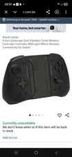 Jectse Black Wireless Controller for Nintendo Switch, Dual Vibration, Turbo