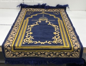 Blue Patterned Prayer Rug (44x26)