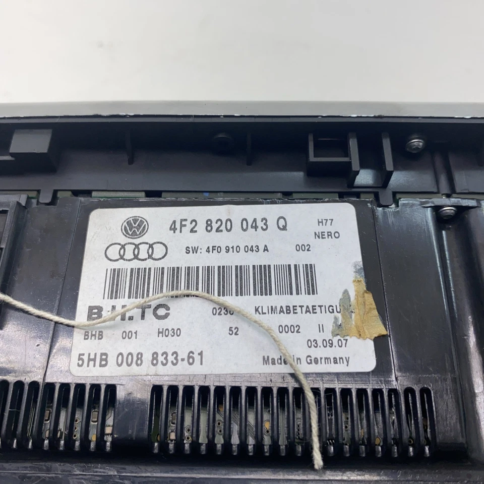 Audi A6 S Line 2006 5 puertas MK3 C6 Estate controles de clima 4F2820043Q Foto 3 de 4