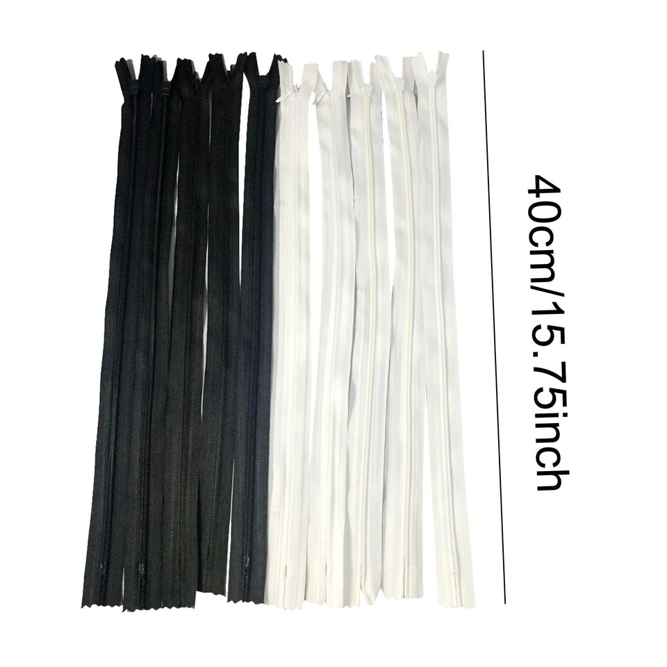 40cm Invisible Nylon Closed End Zip Zipper for Sewing Tailor - Image 4 of 4
