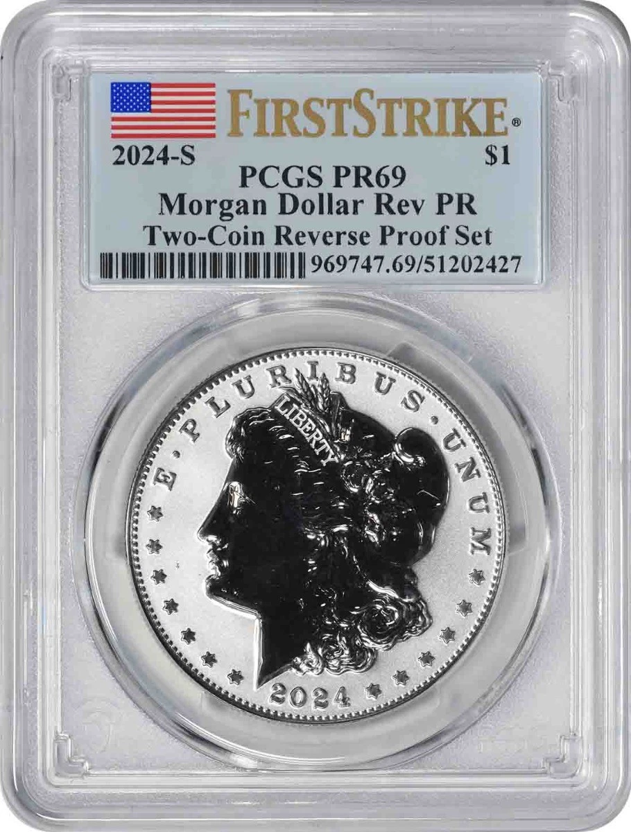 Silver Proof PCGS Certified PR 69 Graded US Dollar Coins for sale