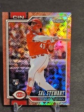 Marketplace image: 🔥2026 Topps Chrome SAL STEWART RC Logofractor 1/1 Rose Gold SSP REDS🔥