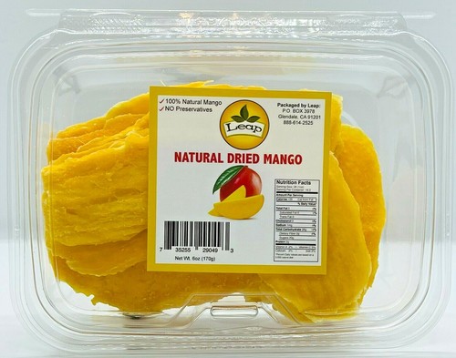 Mango Dried Fruit, 1 tube of 8 oz (170g) "PACK OF 2 UNITS 16 oz" NEW - Picture 2 of 4
