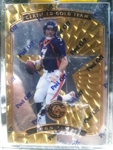 1997 Pinnacle Certified Gold Team John Elway Football Card 13 Of 20 