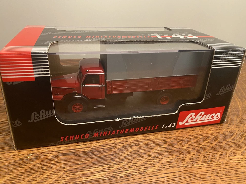 1:43 SCHUCO 1950 KRUPP TITAN TARPAULIN TRUCK RARE NIB - Image 3 of 4
