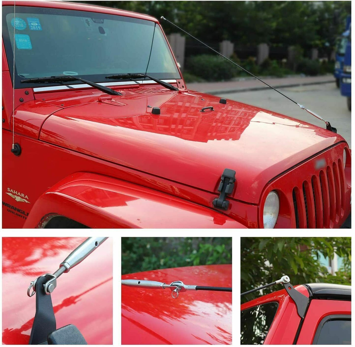 Branch Deflector Cable Set Limb Risers For Jeep Wrangler JK/JKU 2007 ...