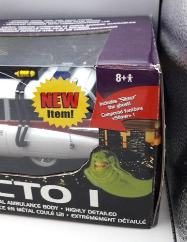 ERTL Joyride Ghostbusters ECTO 1 with Slimer 1:21 Scale Diecast Car 2004 - Picture 3 of 10