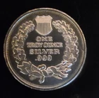 Indian Head Penny Design Wreat Rare Vtg Bullion-999 Silver 1 Oz Ounce Round Coin