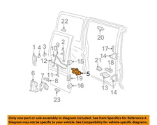 GM OEM 01-24 Express 1500 Front Door Lock Hardware-Handle, Inside 23136343