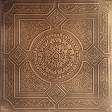 Ceiling Tiles, Glue Up, Styrofoam Lima* 20" x 20" Antique Bronze
