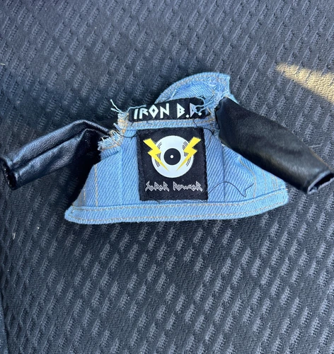 LOL Surprise OMG Doll ROCKER BOI BOY Clothing DENIM JEAN JACKET Punk LEATHER