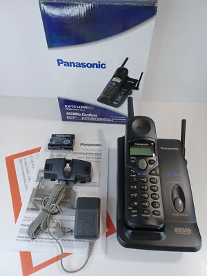 PANASONIC Cordless Phone KX-TC1486B Open Box | eBay