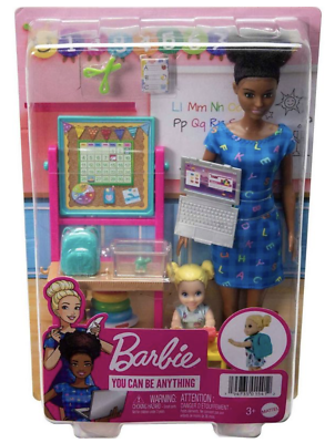 Barbie Teacher Playset Brown Hair Toy New with Box
