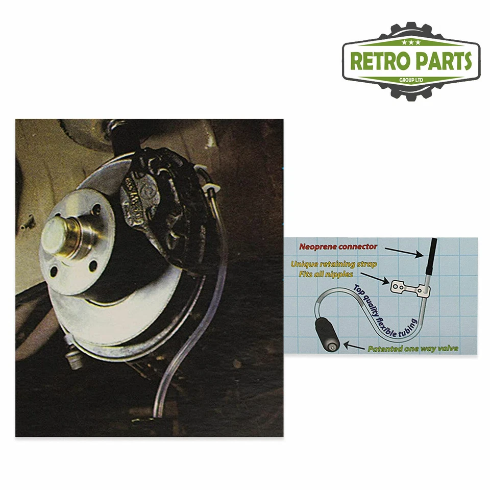 Tubo de sangramento de embreagem One Man para Austin-Healey hidráulico faça você mesmo ferramenta de sangramento unidirecional - Imagem 3 de 3