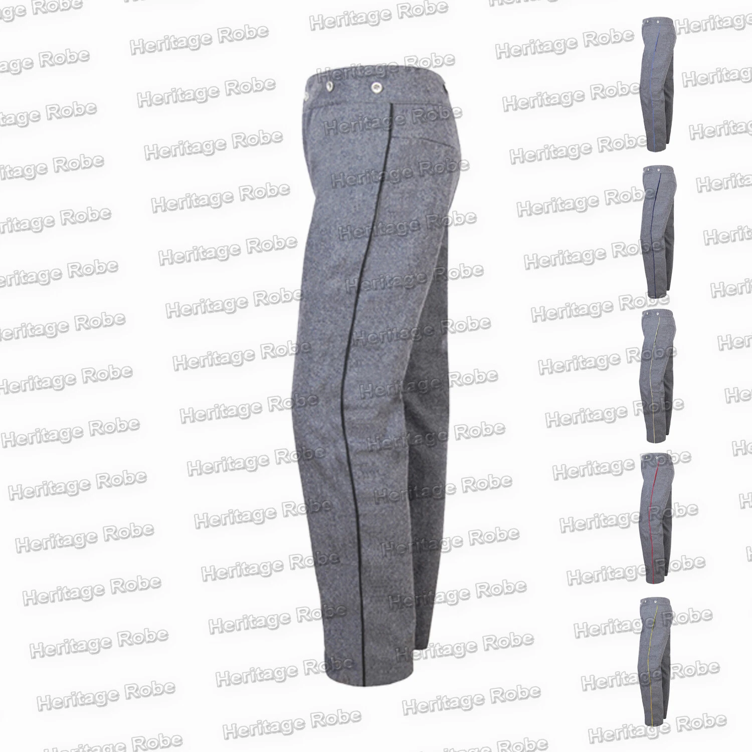 OFF WHITE Pantaloni da ufficiale grigio guerra civile 1 8" giallo rosso cielo navy off bianco nero finitura