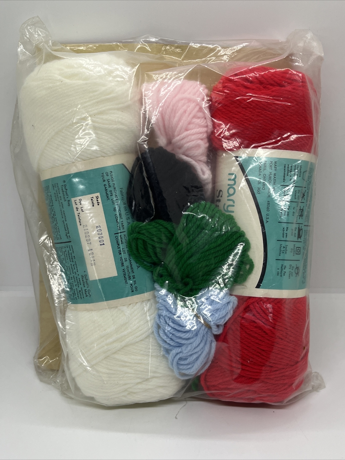 Vintage Mary Maxim Knitted Christmas Stockings Kit 8447 “Ma and Pa” USA eBay