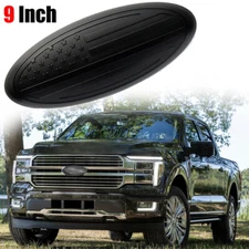 9 Inch For Ford F250 F350 American Flag Front Grille Rear Tailgate Emblem Black