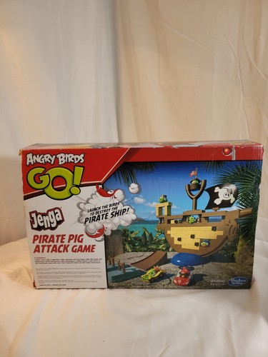 Angry Birds Go! Pirate Ship Pig Attack Game Jenga Hasbro missing cars - Picture 11 of 13