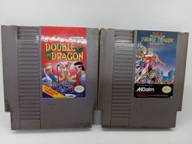 Nintendo NES Double Dragon & Double Dragon II The Revenge Cartridges Only Tested