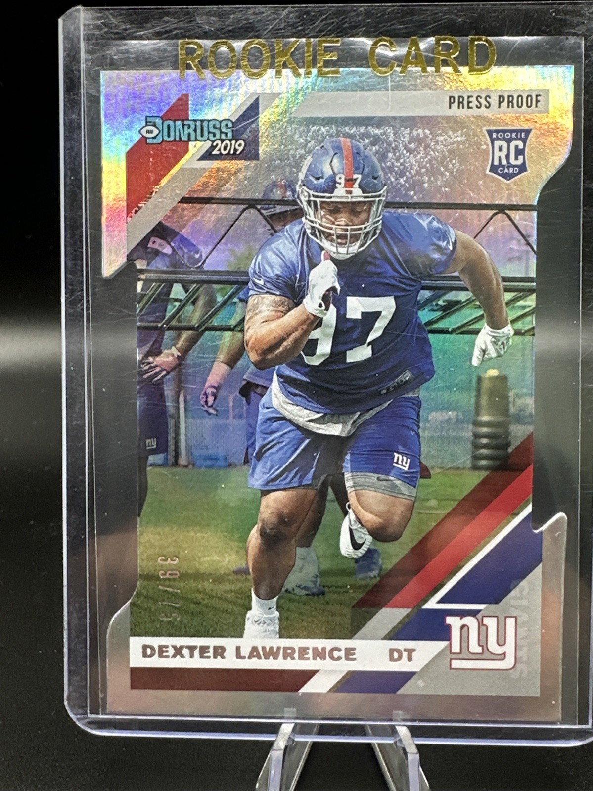 2019 Donruss - Dexter Lawrence RC Press Proof Silver Die Cut 39/75 #257