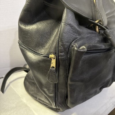 Vintage Frye Classic Genuine Leather Backpack Black | eBay display picture 1