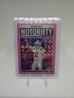 2025 Panini Mosaic - Notoriety Drake Maye #3 Mosaic Pink Fluorescent Prizm