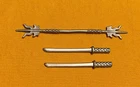 vintage G.I. GI JOE gijoe JINX WEAPONS PARTS LOT sword staff FREE SHIP