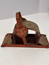 Antique Orange Metal cigarette rolling machine -  Brown  Williamson decor item