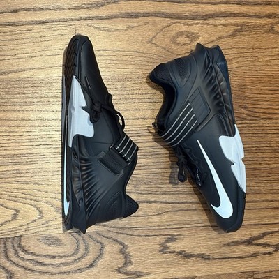 Nike Savaleos Weightlifting Black White Grey Shoes Men's Size 9