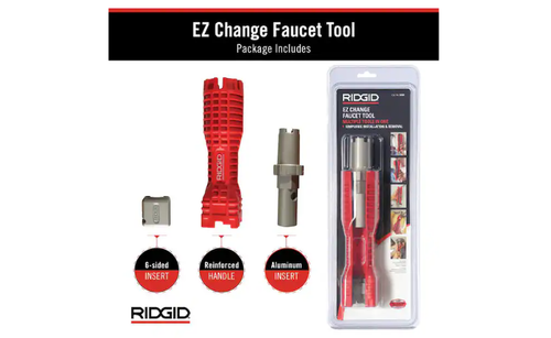 Strumento di installazione e rimozione rubinetto chiave idraulica cambio RIDGID EZ - Foto 7 di 11