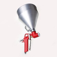 221470 Air Hopper Feed Texture Paint Spray Gun 1-1/2 Gallon Aluminum Cup 3 Nozze