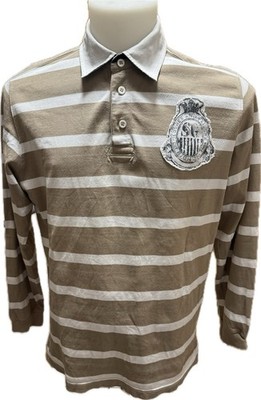 Signum Pullover  L Herren Beige Gestreift Pulli Cardigan Pullover