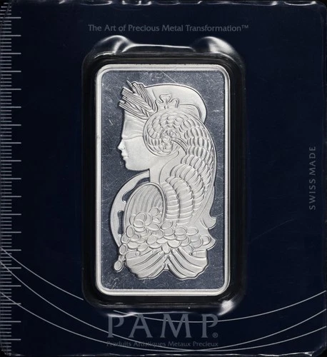 PAMP Suisse Lady Fortuna 100 gram .999 Fine Silver Bar Sealed #C002977