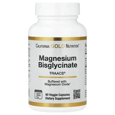 Magnesium Bisglycinate, Formulated with TRAACS®, 60 Veggie Capsules (100 mg per