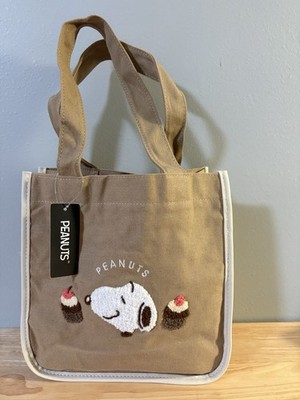 Peanuts Snoopy Embroidered Tote Bag