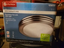 Utilitech Ventilation Fan 1.5-Sone 100-CFM White Bathroom Fan ENERGY STAR