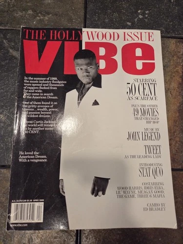 VIBE Magazine April 2005 Hollywood Hip Hop Music 50 Cent John Legend Scarface