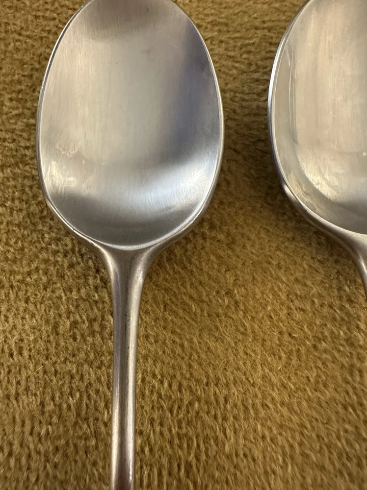 (3) ICED TEASPOONS Towle Lauffer Norway Palisander Stainless wood  MCM - Image 3 of 4