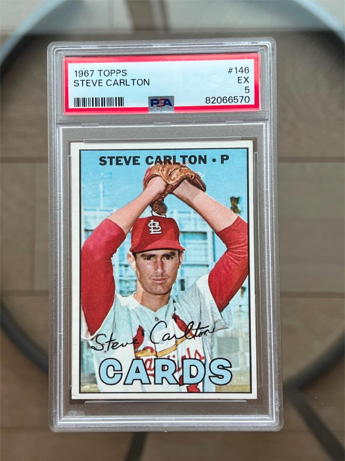 1967 Topps #146 Steve Carlton PSA 5- EX Baseball Card