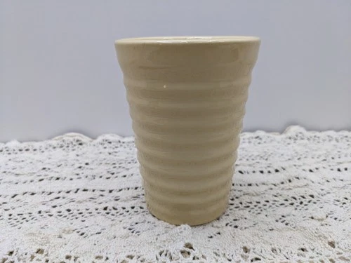 Vintage Bauer Pottery Ring Ringware Gloss Tumbler Cream