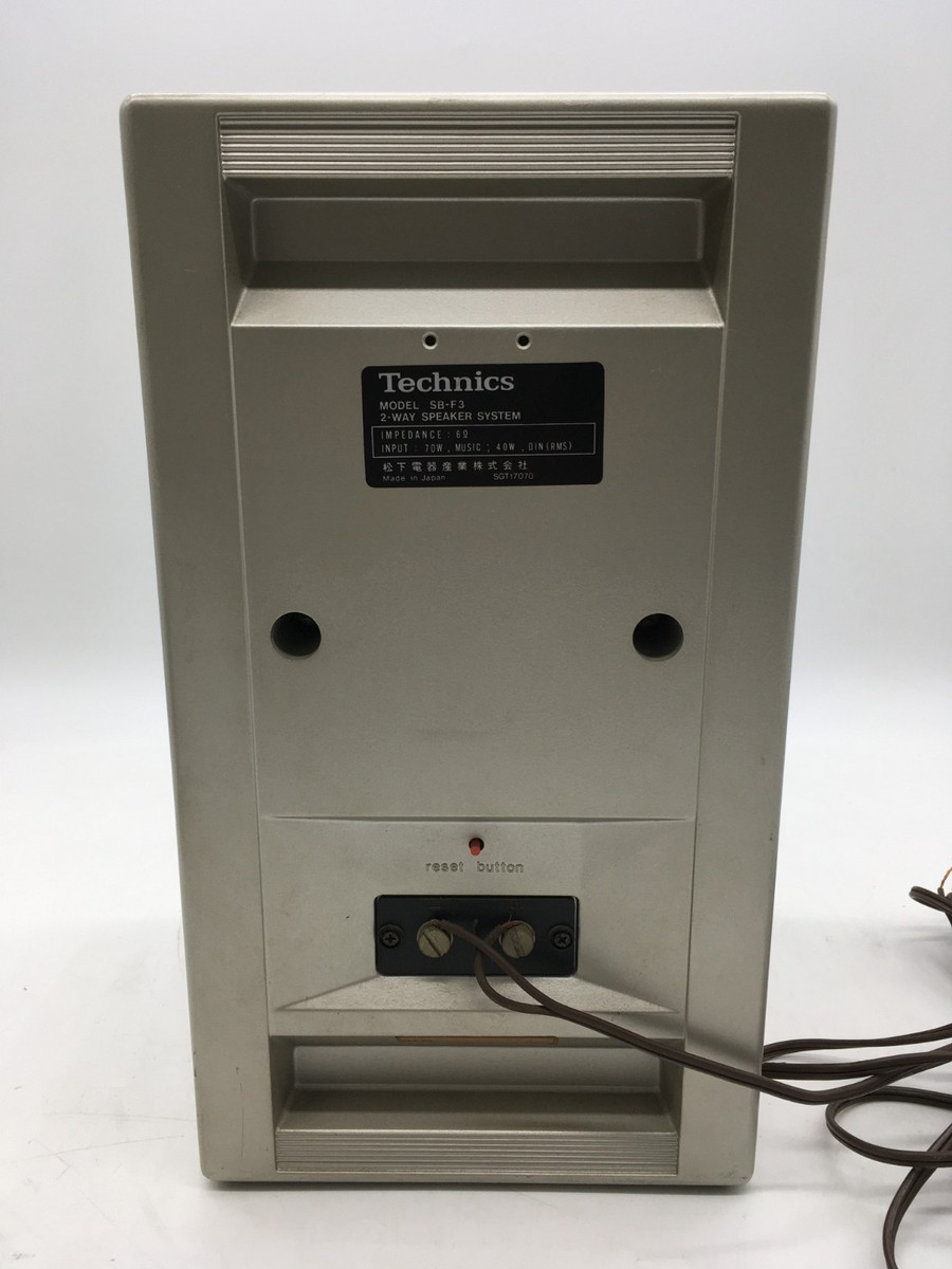 Technics SB-F3 2-Way Speaker System Stereo Speakers 70W Japan