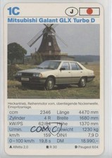 1981 Dubreq Top Trumps Cars Mitsubishi Galant GLX Turbo D #1C 0i4g