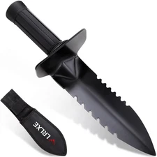 Metal Detector Shovel Sturdy Heavy Duty Double Serrated Edge Digger Metal Det...