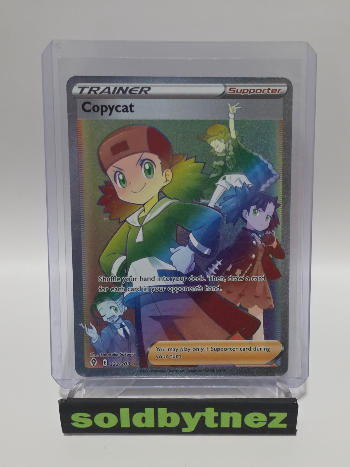Pokemon TCG Copycat (Secret) 222/203SWSH07: Evolving Skies Holo Card Near Mint