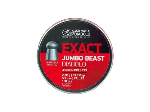 JSB Match Diabolo Exact Jumbo Heavy .22 Cal 18.13 Gr 1000 Count (4